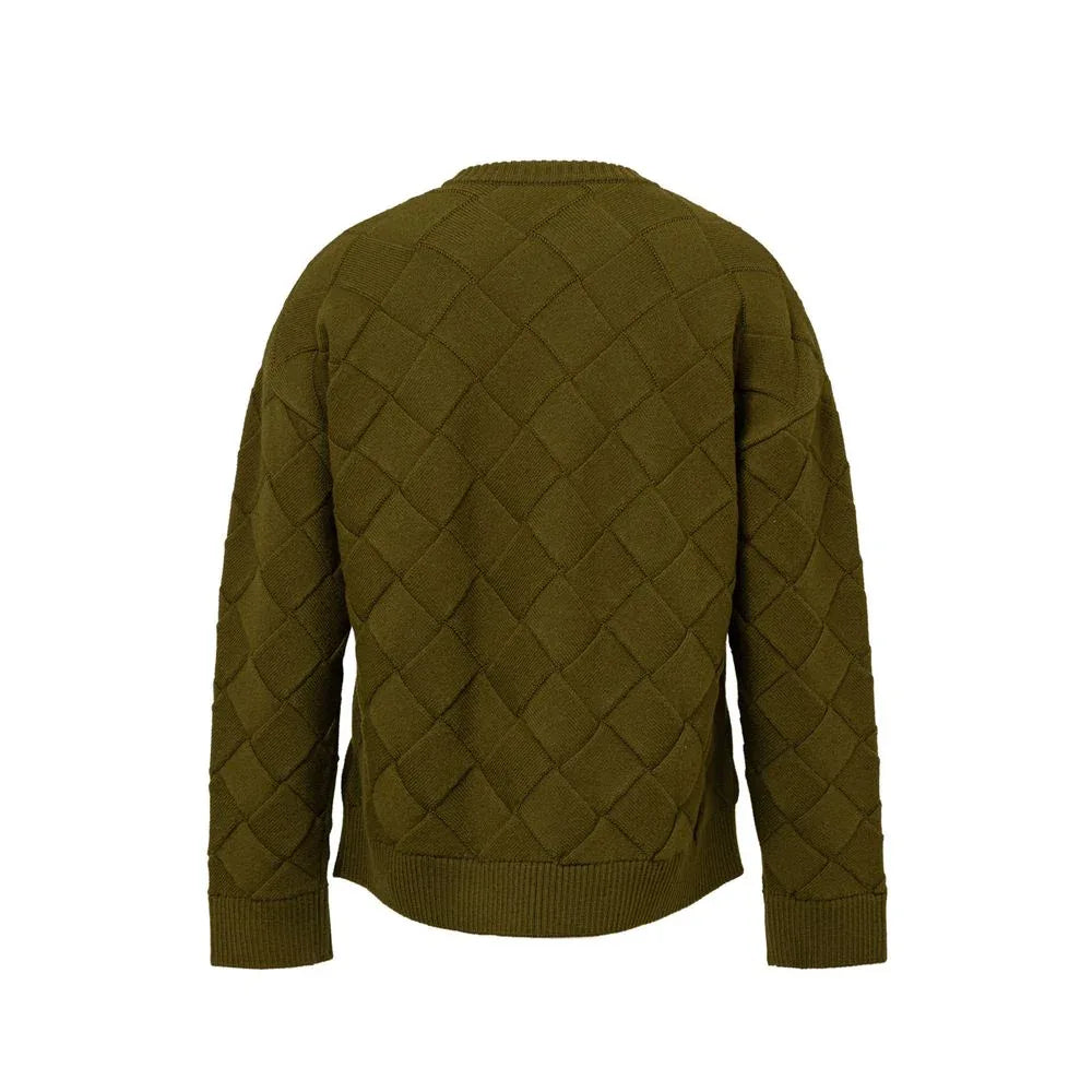 Bottega Veneta Green Wool Sweatshirt - Zeiniez