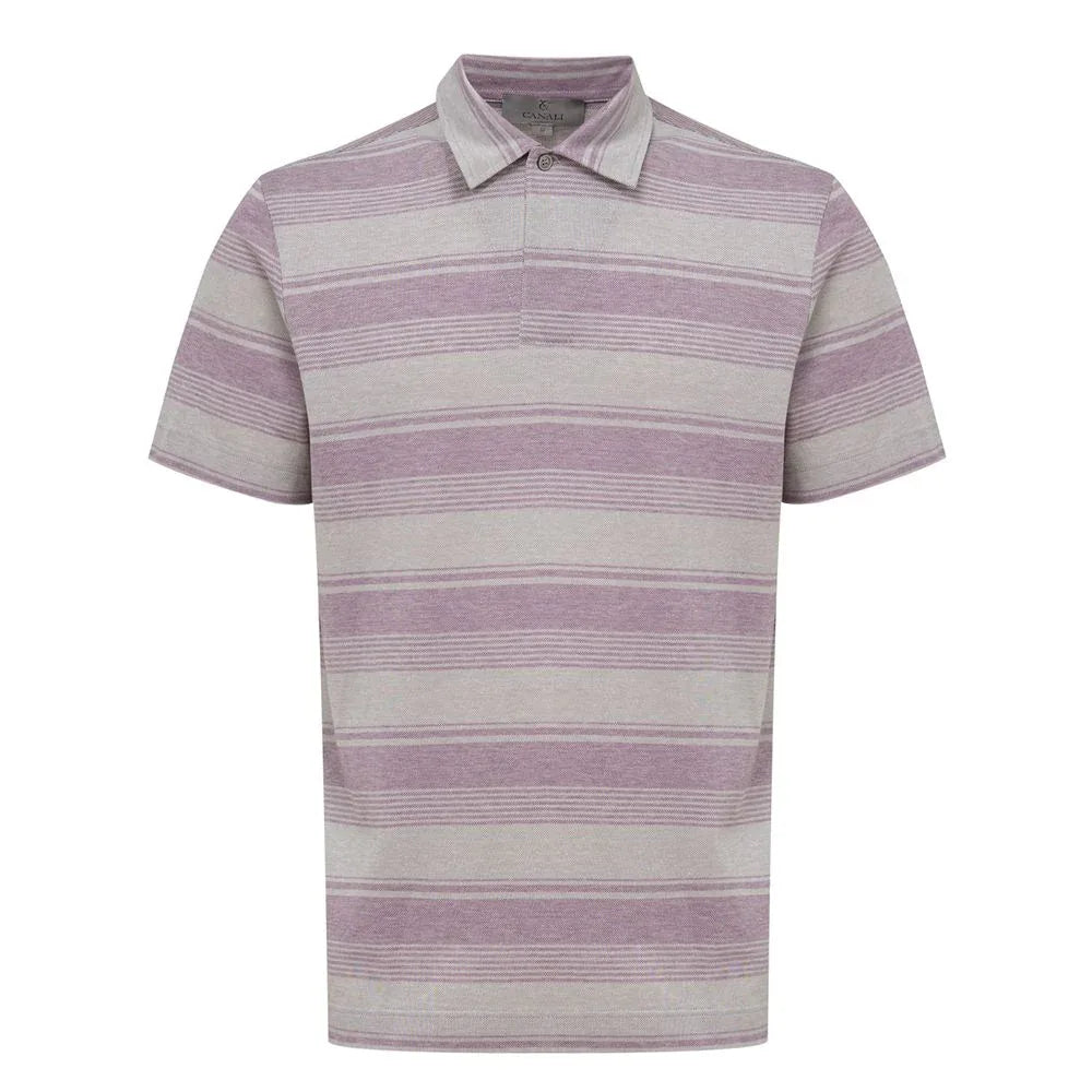 Canali Gray Cotton Polo Shirt - Zeiniez