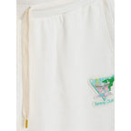 Casablanca White Cotton Athletic Pants - Zeiniez