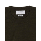 Thom Browne Green Wool Sweatshirt - Zeiniez