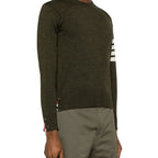 Thom Browne Green Wool Sweatshirt - Zeiniez