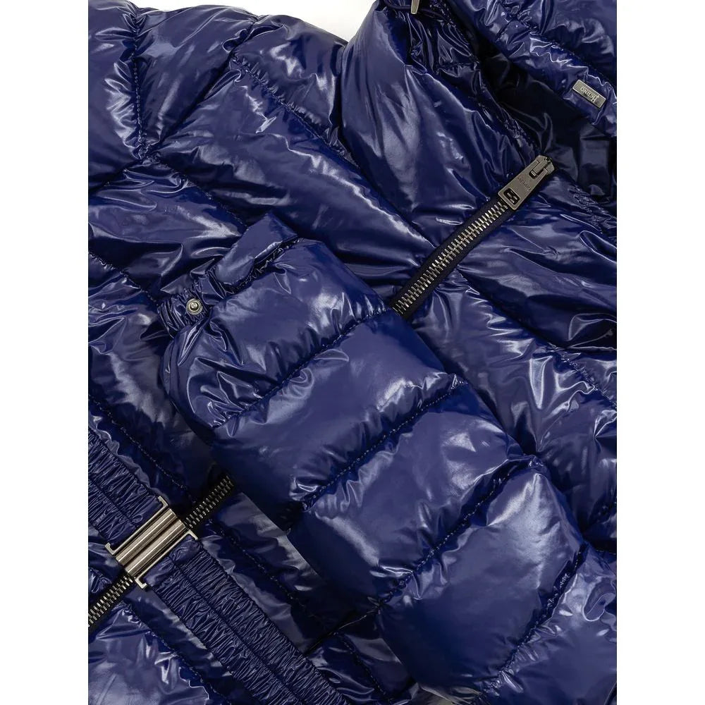 Herno Blue Polyamide Coat - Zeiniez