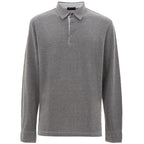 Corneliani Gray Cotton Polo Shirt - Zeiniez