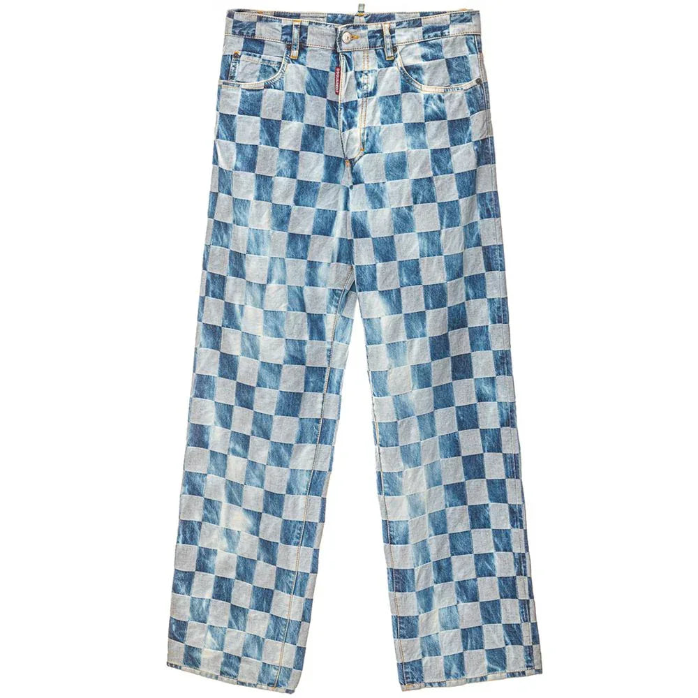 Dsquared² Blue Cotton Relaxed Fit Jeans - Zeiniez