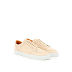 Burberry Pink Leather Low Top Sneakers - Zeiniez
