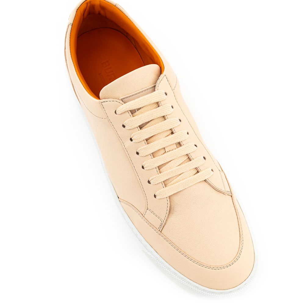 Burberry Pink Leather Low Top Sneakers - Zeiniez