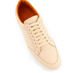 Burberry Pink Leather Low Top Sneakers - Zeiniez