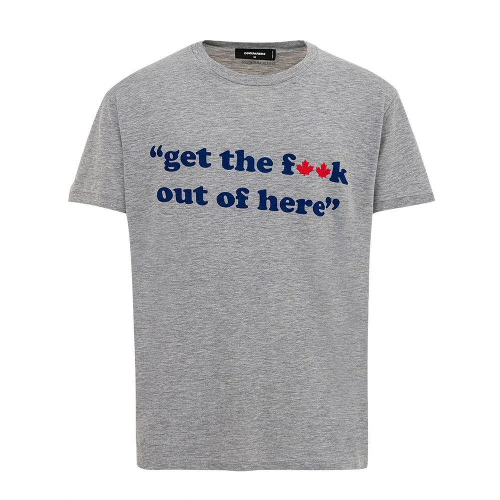 Dsquared² Gray Cotton T-Shirt - Zeiniez