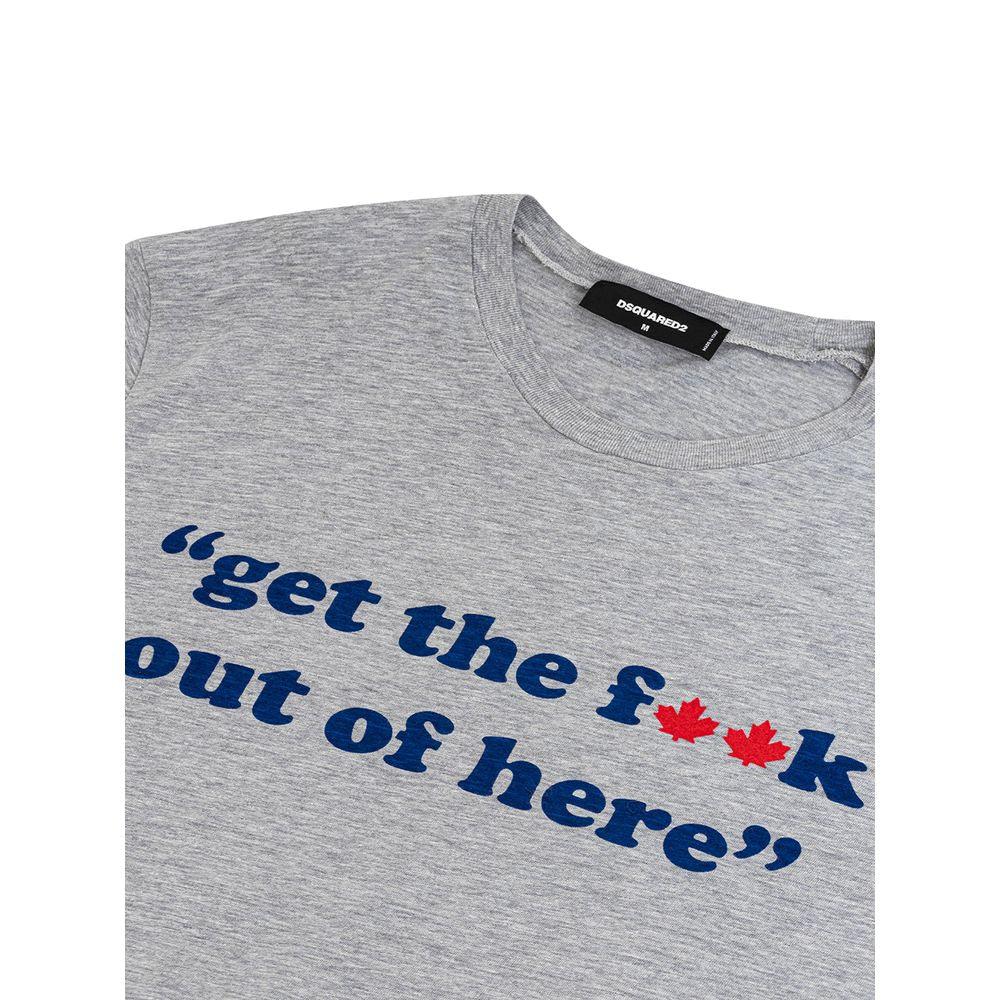 Dsquared² Gray Cotton T-Shirt - Zeiniez