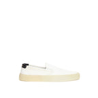 Saint Laurent White Cotton Low Top Sneakers - Zeiniez