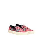 Saint Laurent Pink Cotton Platform Sneakers - Zeiniez
