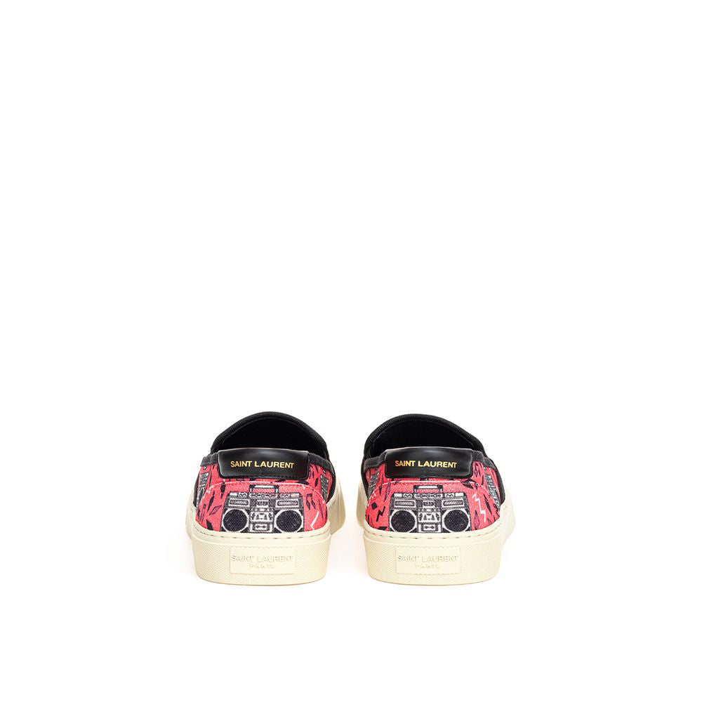 Saint Laurent Pink Cotton Platform Sneakers - Zeiniez