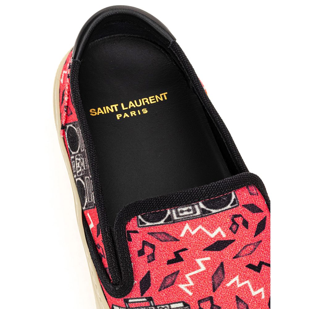 Saint Laurent Pink Cotton Platform Sneakers - Zeiniez