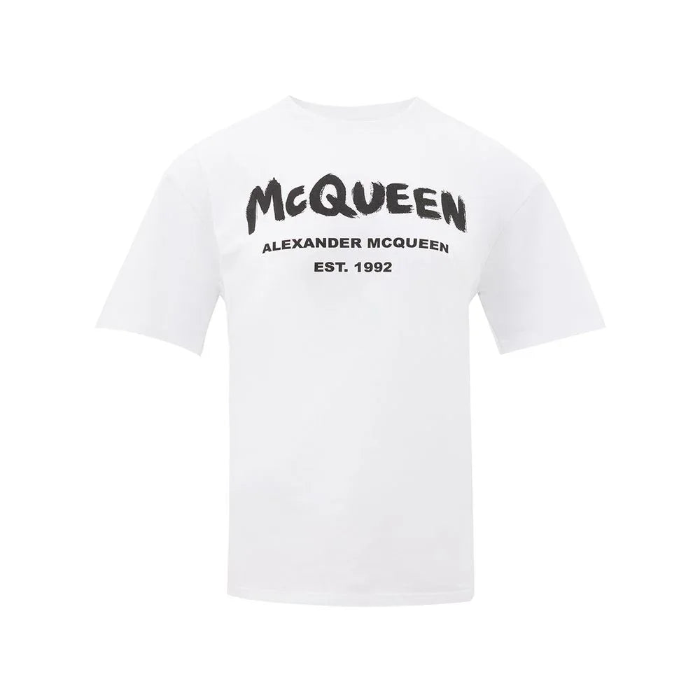 Alexander McQueen White Cotton T-Shirt - Zeiniez
