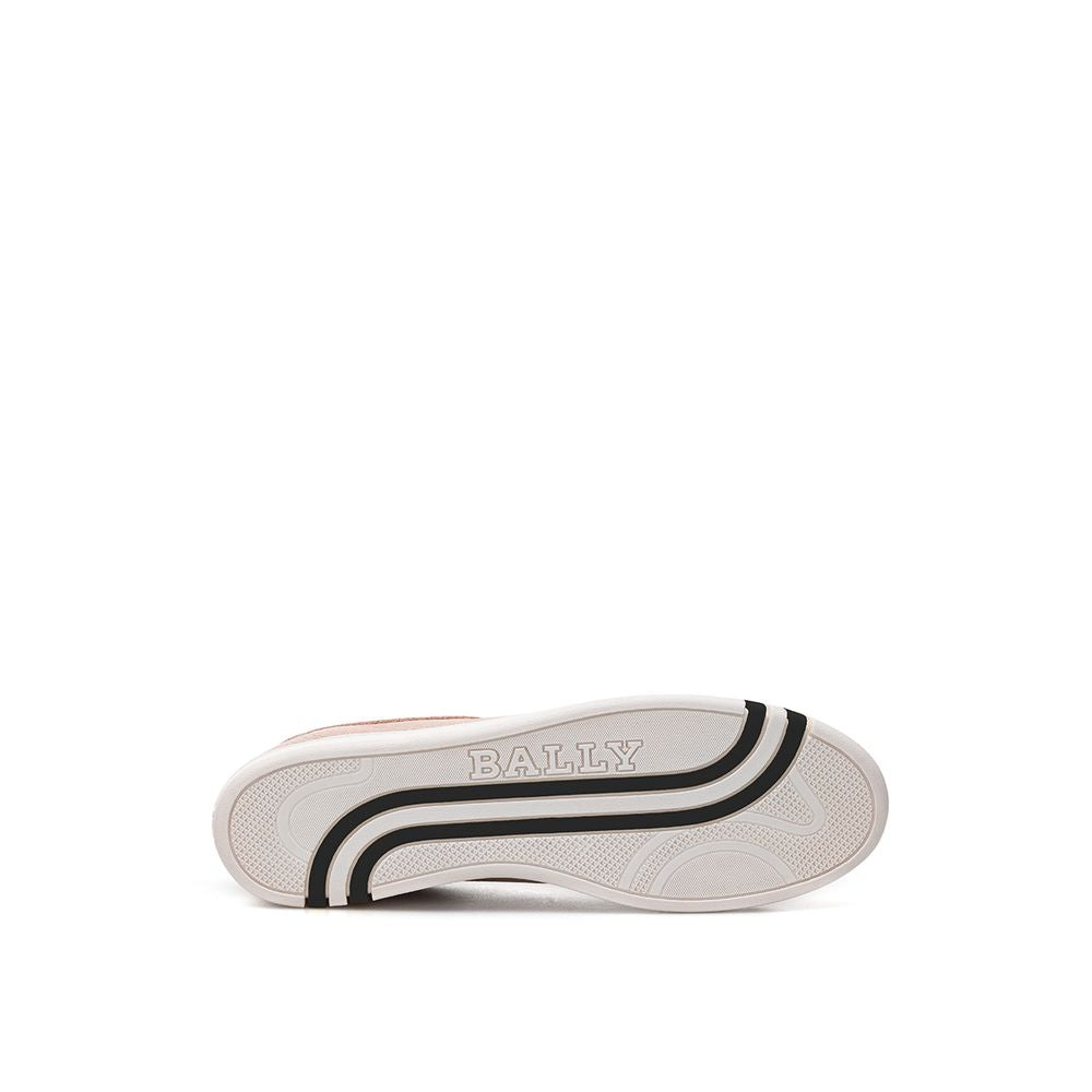 Bally Pink Leather Low Top Sneakers - Zeiniez