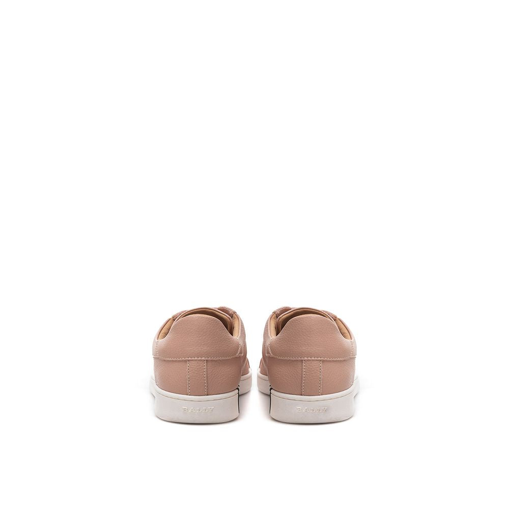 Bally Pink Leather Low Top Sneakers - Zeiniez