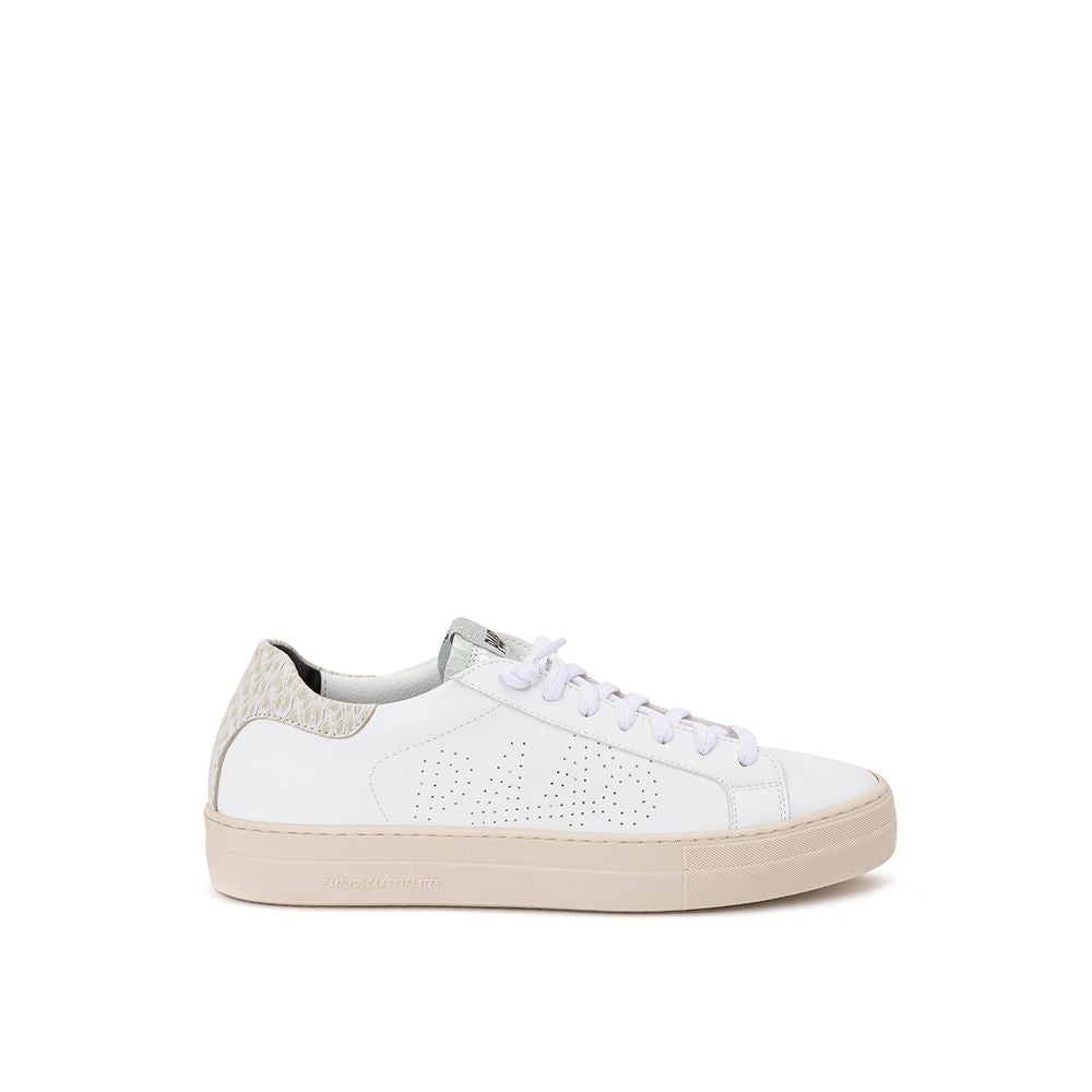 P448 White Leather Low Top Sneakers - Zeiniez