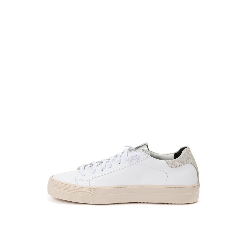 P448 White Leather Low Top Sneakers - Zeiniez