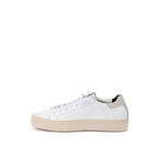 P448 White Leather Low Top Sneakers - Zeiniez