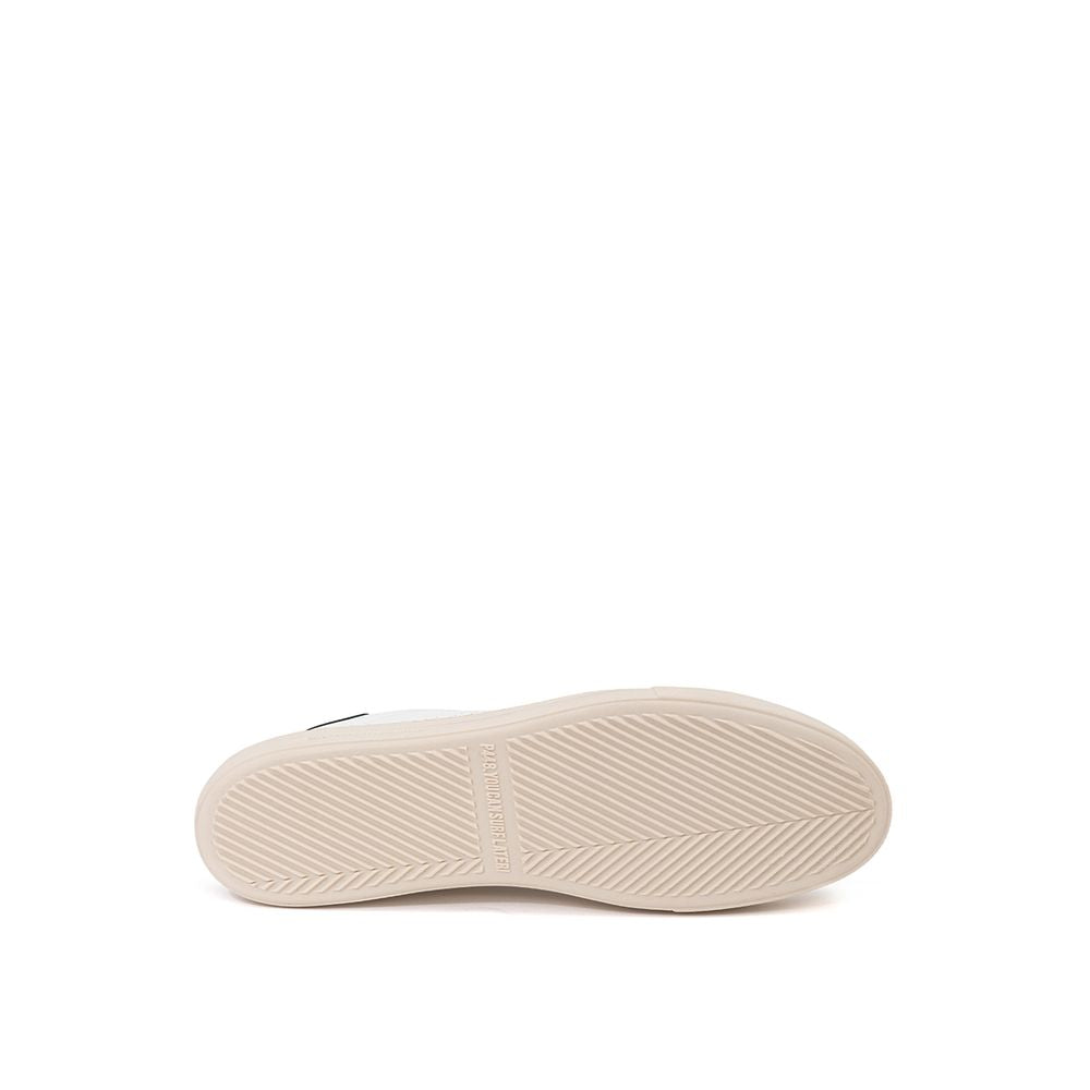 P448 White Leather Athletic Sneakers - Zeiniez