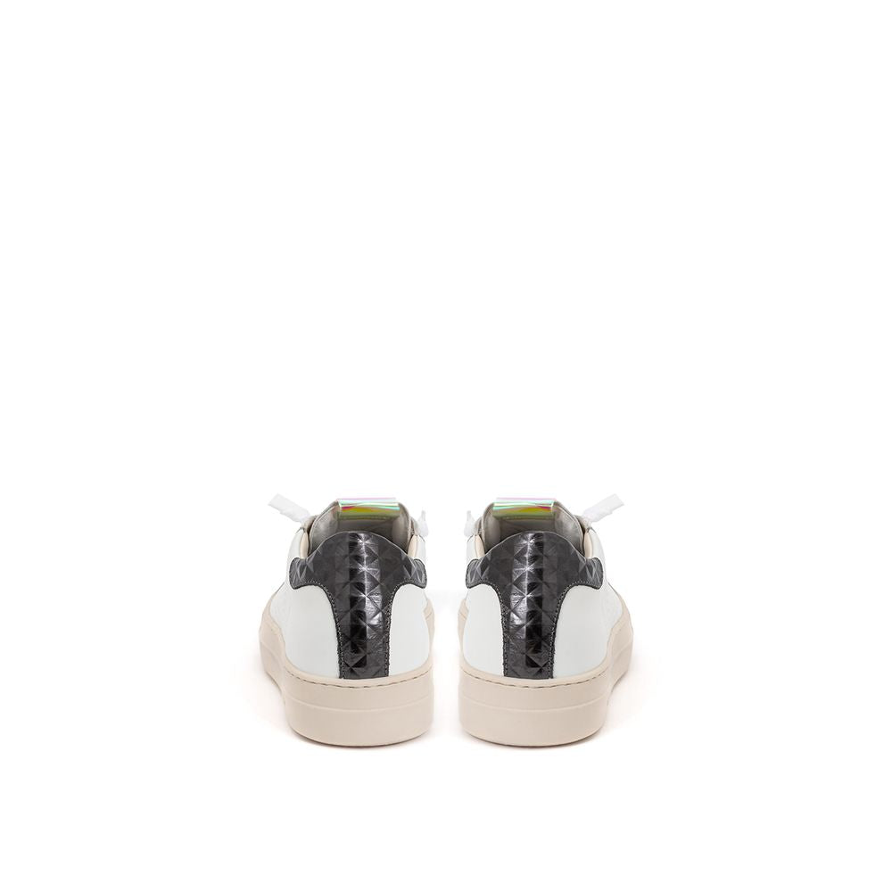 P448 White Leather Athletic Sneakers - Zeiniez