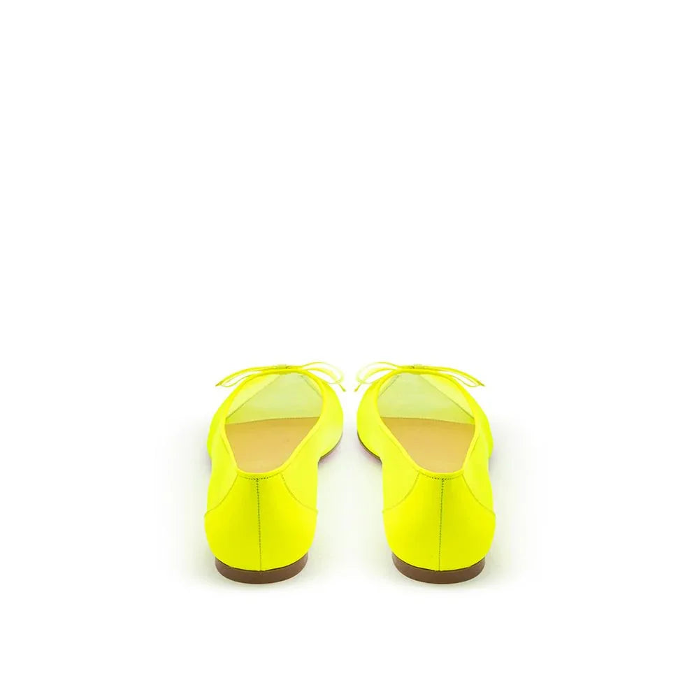 Christian Louboutin Yellow Mesh Ballet Flats - Zeiniez
