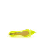 Christian Louboutin Yellow Mesh Ballet Flats - Zeiniez