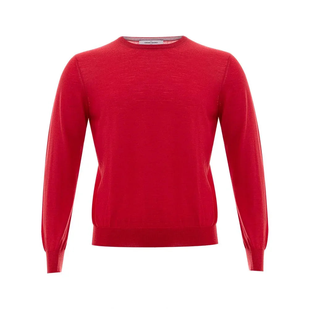 Gran Sasso Red Wool Sweatshirt - Zeiniez