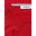 Gran Sasso Red Wool Sweatshirt - Zeiniez