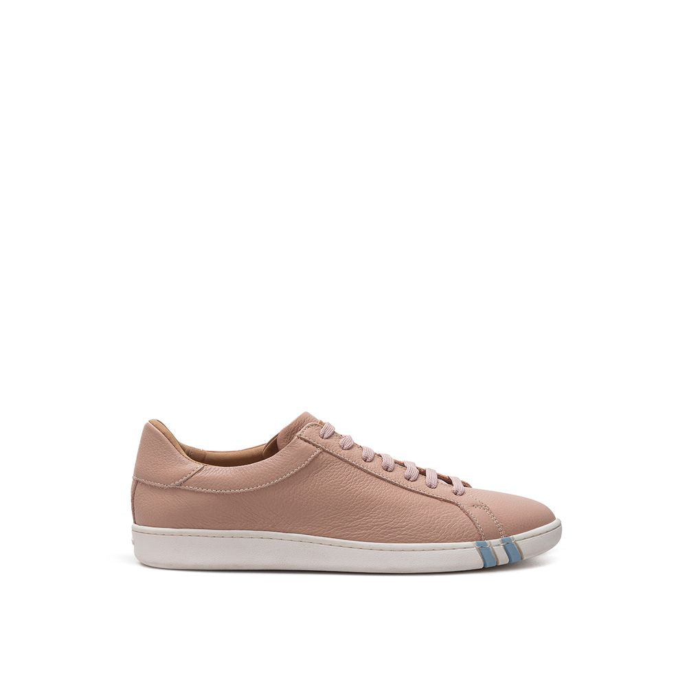 Bally Pink Leather Athletic Sneakers - Zeiniez