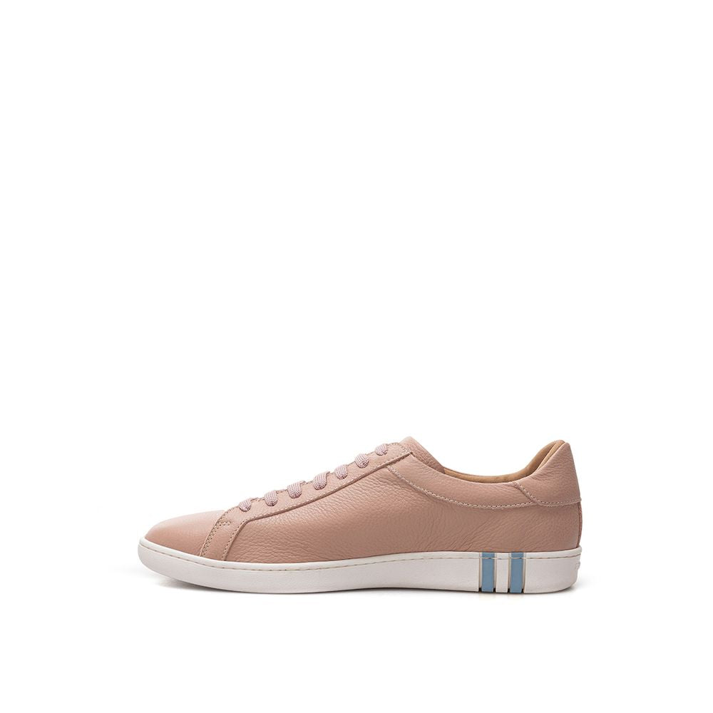 Bally Pink Leather Athletic Sneakers - Zeiniez