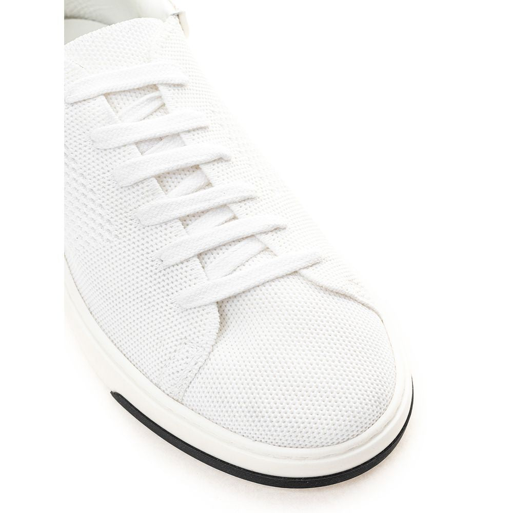 Casadei White Leather Athletic Sneakers - Zeiniez