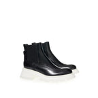 Alexander McQueen Black Leather Chelsea Boots - Zeiniez