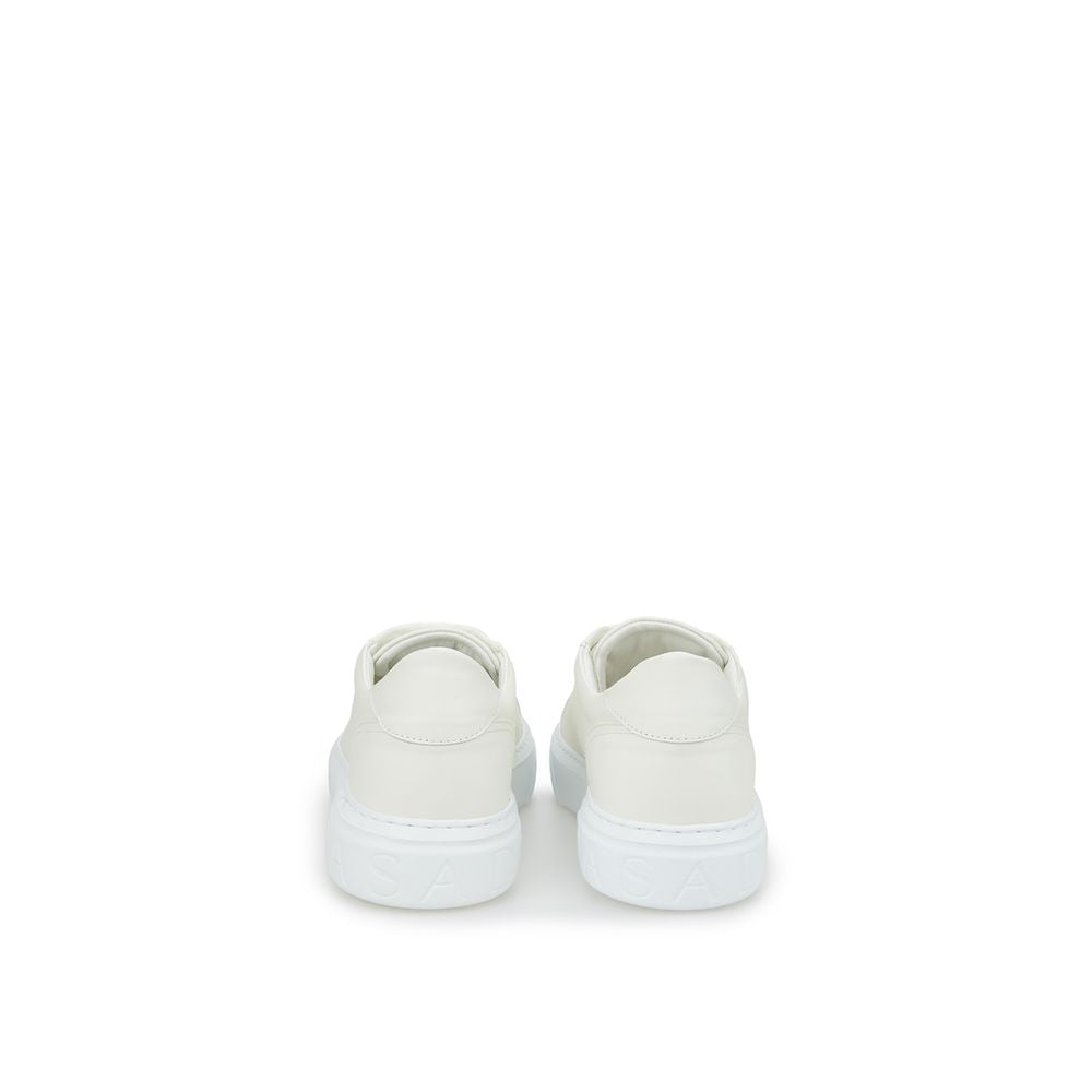 Casadei White Leather Athletic Sneakers - Zeiniez