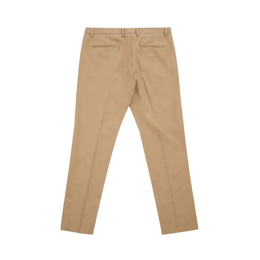 Lardini Brown Cotton Chino Pants - Zeiniez