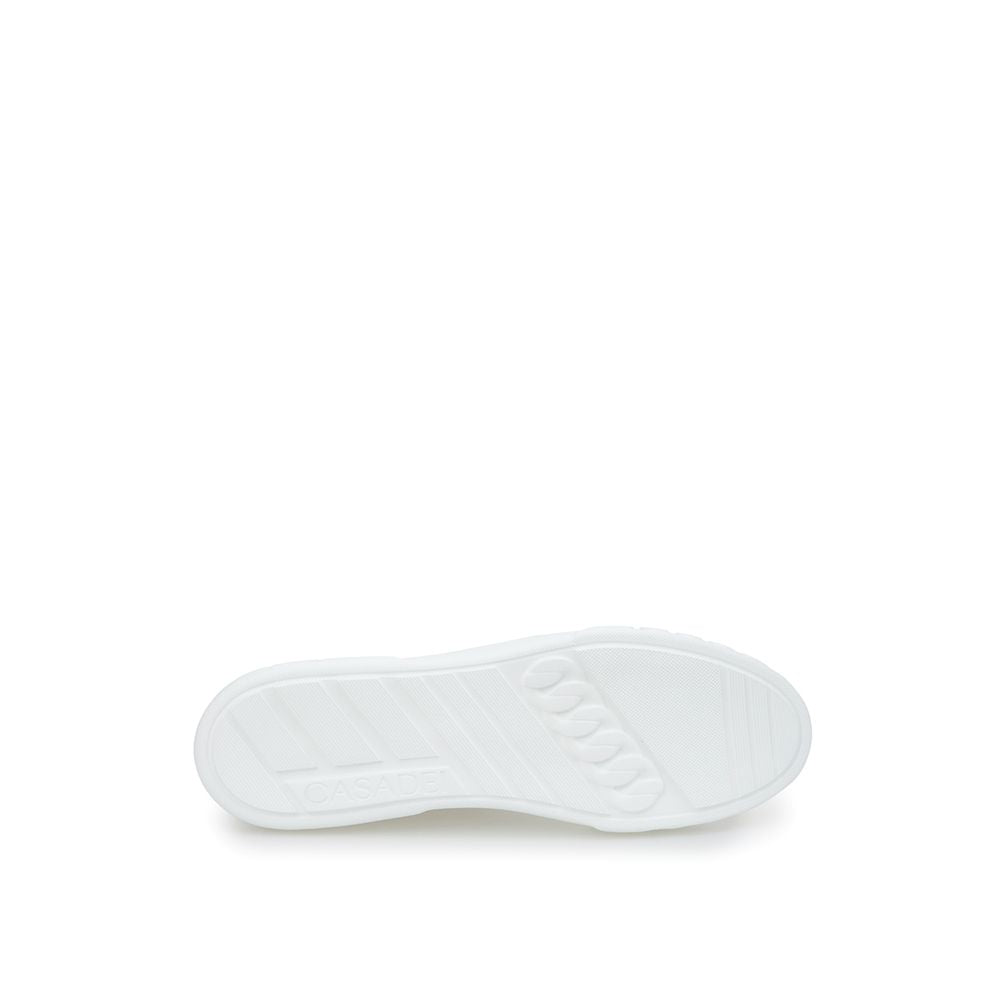 Casadei White Leather Athletic Sneakers - Zeiniez