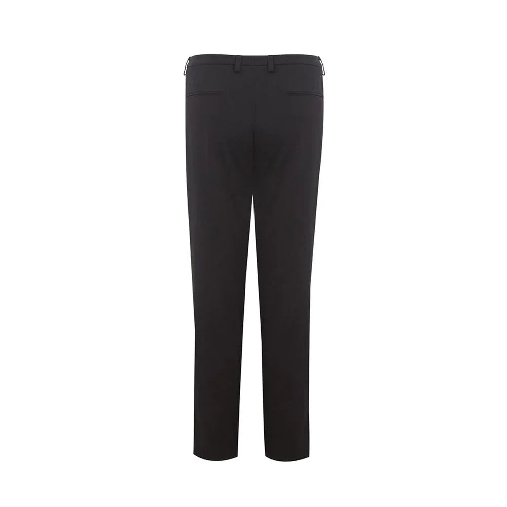 Lardini Black Cotton Chino Pants - Zeiniez