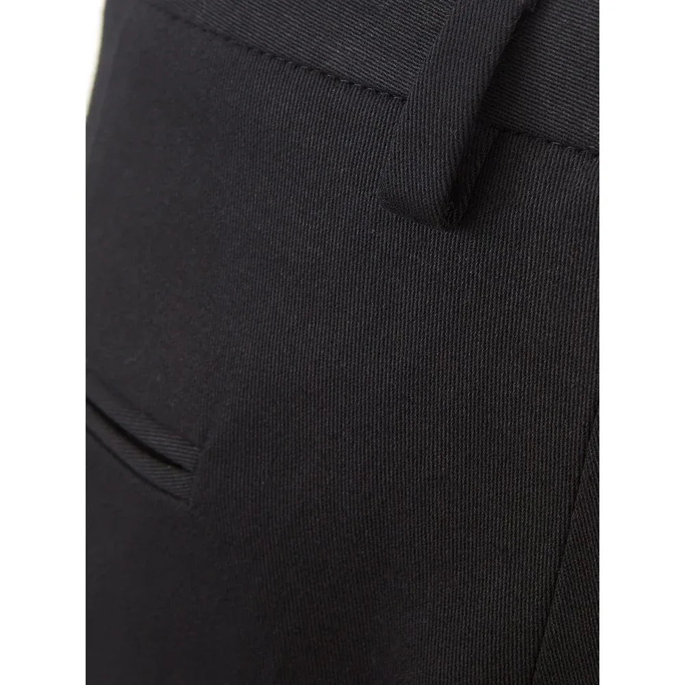 Lardini Black Cotton Chino Pants - Zeiniez