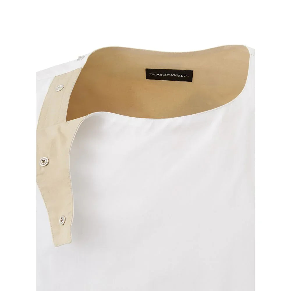 Emporio Armani White Cotton T-Shirt - Zeiniez