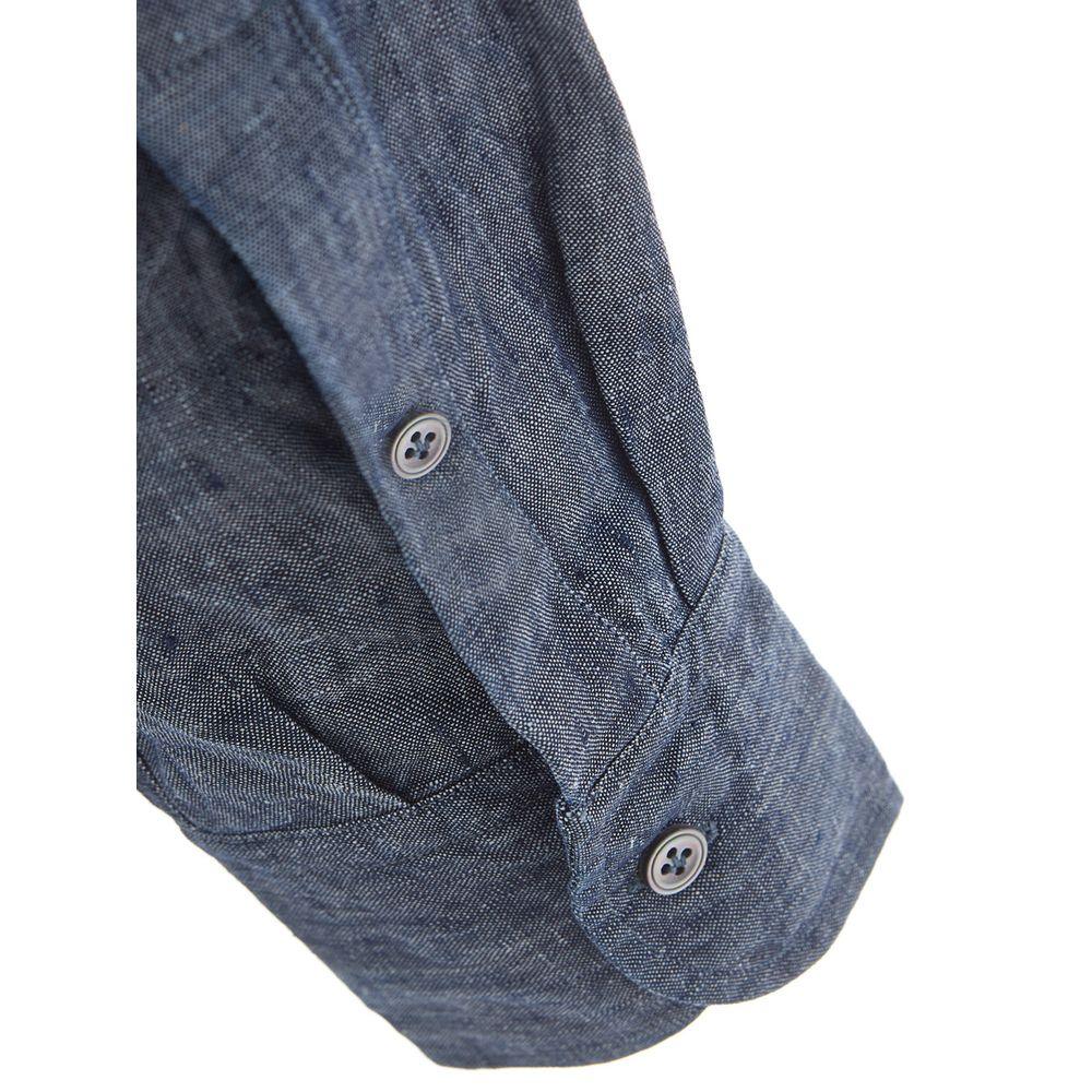 Lardini Blue Denim Shirt - Zeiniez