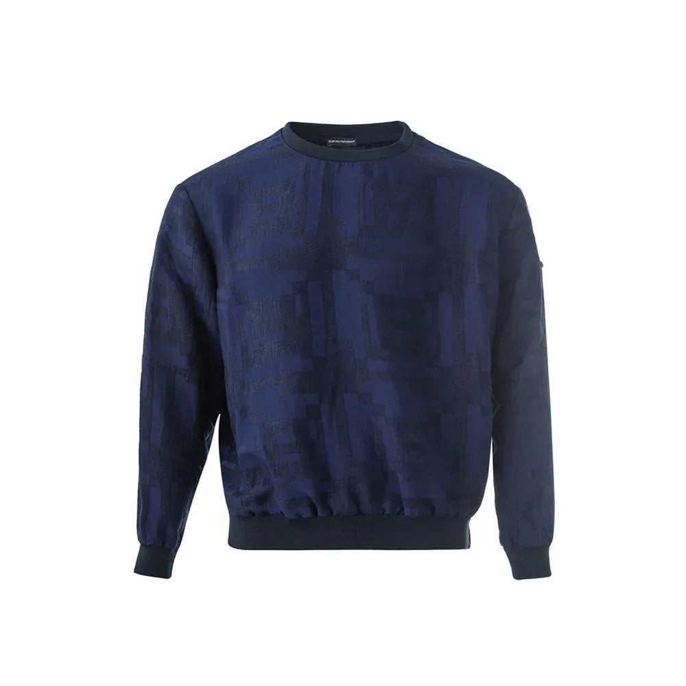 Emporio Armani Blue Linen T-Shirt - Zeiniez