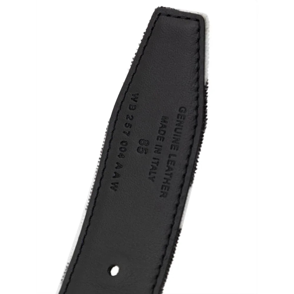 Tom Ford Black And White Leather Regular Belt - Zeiniez