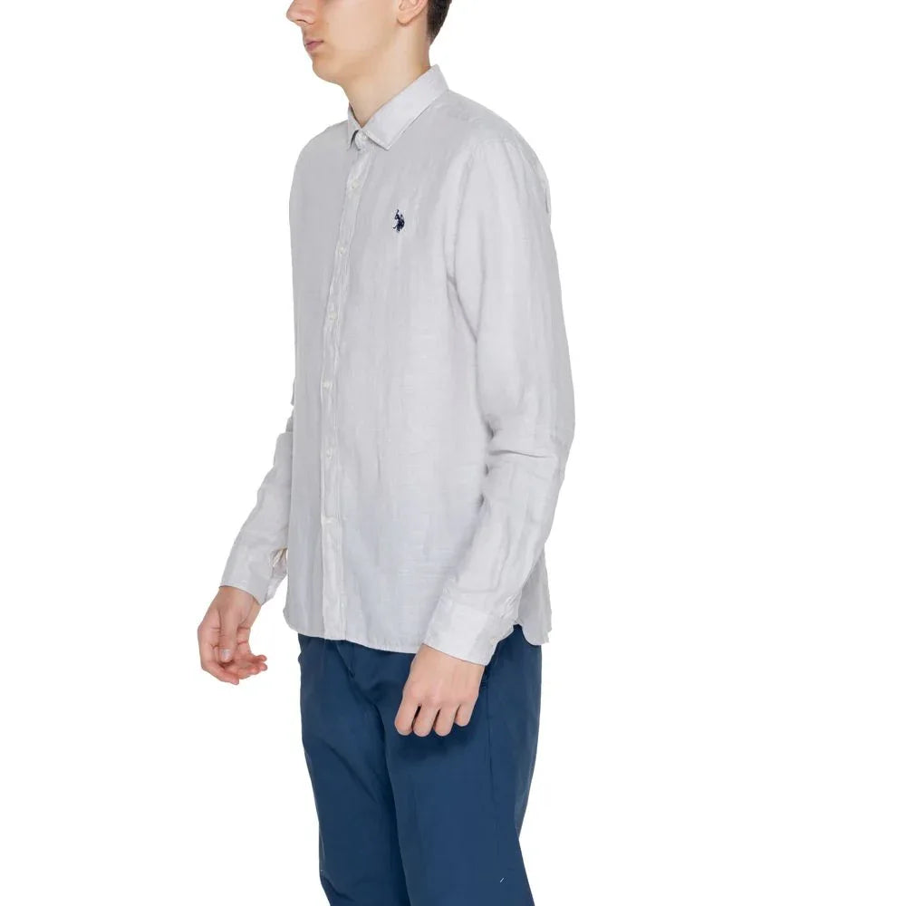 U.S. POLO ASSN. Beige Linen Dress Shirt - Zeiniez