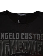 Dolce & Gabbana Black DG Heaven Crew Neck Pullover Sweater - Zeiniez