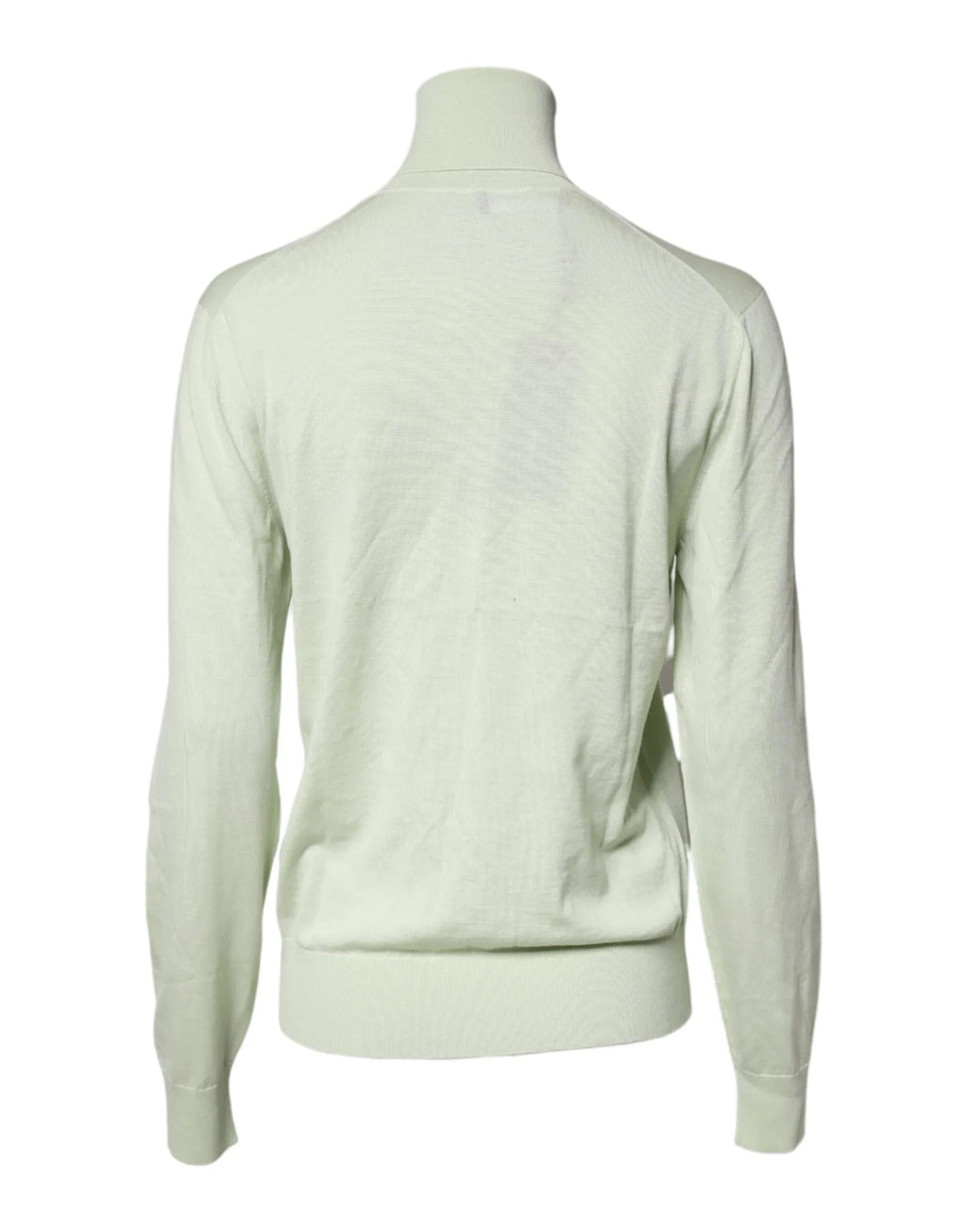 Dolce & Gabbana Light Green Wool Turtleneck Pullover Sweater - Zeiniez