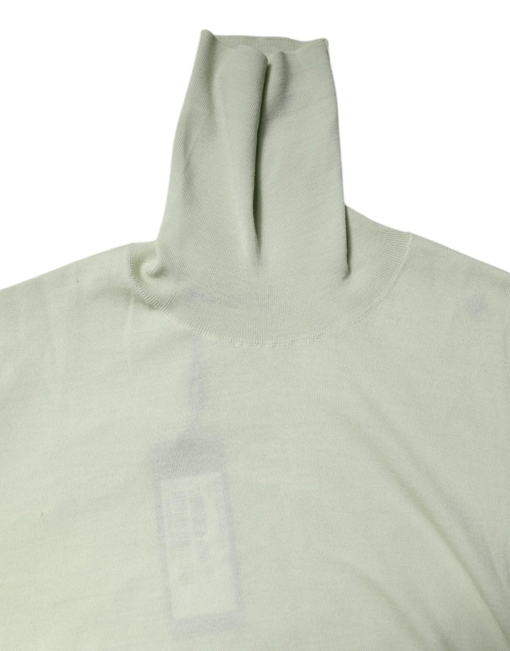 Dolce & Gabbana Light Green Wool Turtleneck Pullover Sweater - Zeiniez