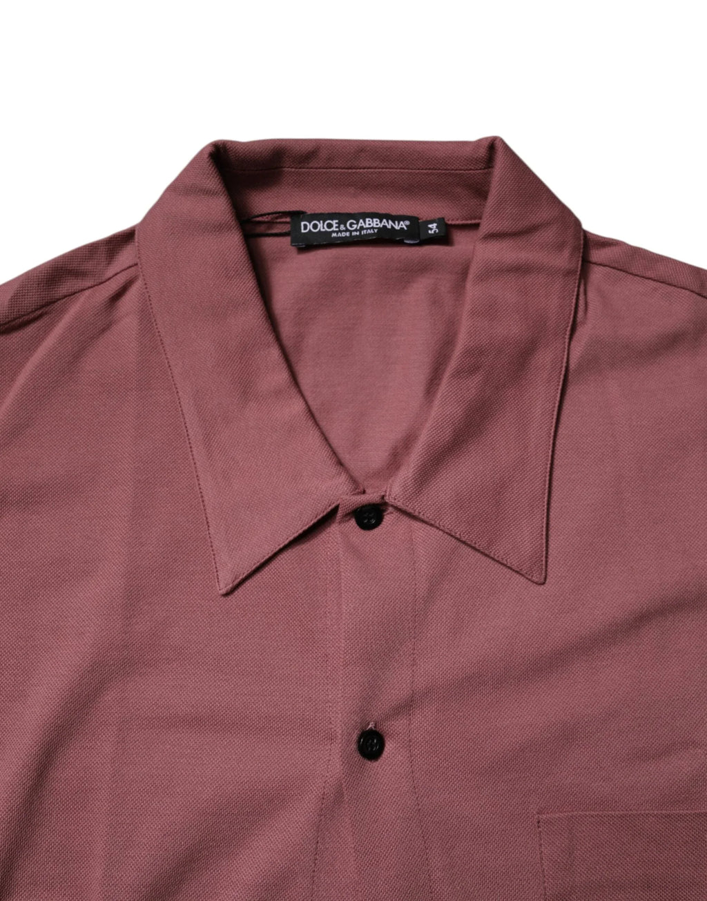 Dolce & Gabbana Dark Pink Button Down Casual Polo Men Shirt - Zeiniez