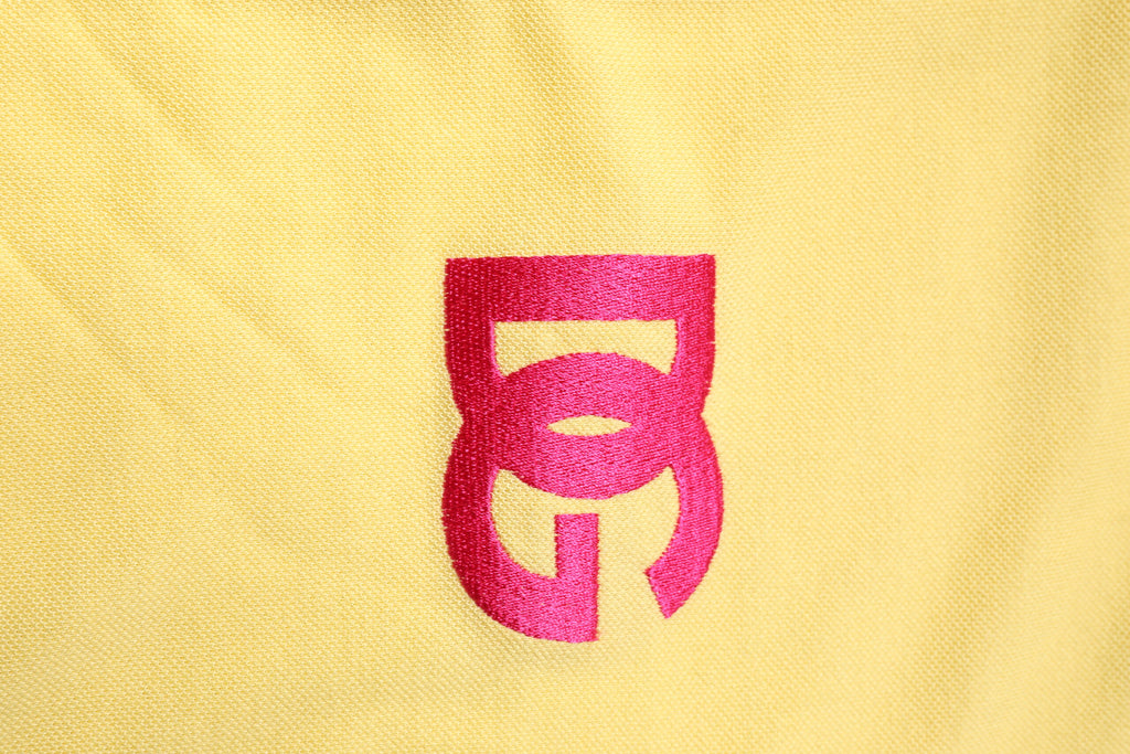 Dolce & Gabbana Yellow Cotton Logo Collared Polo T-shirt