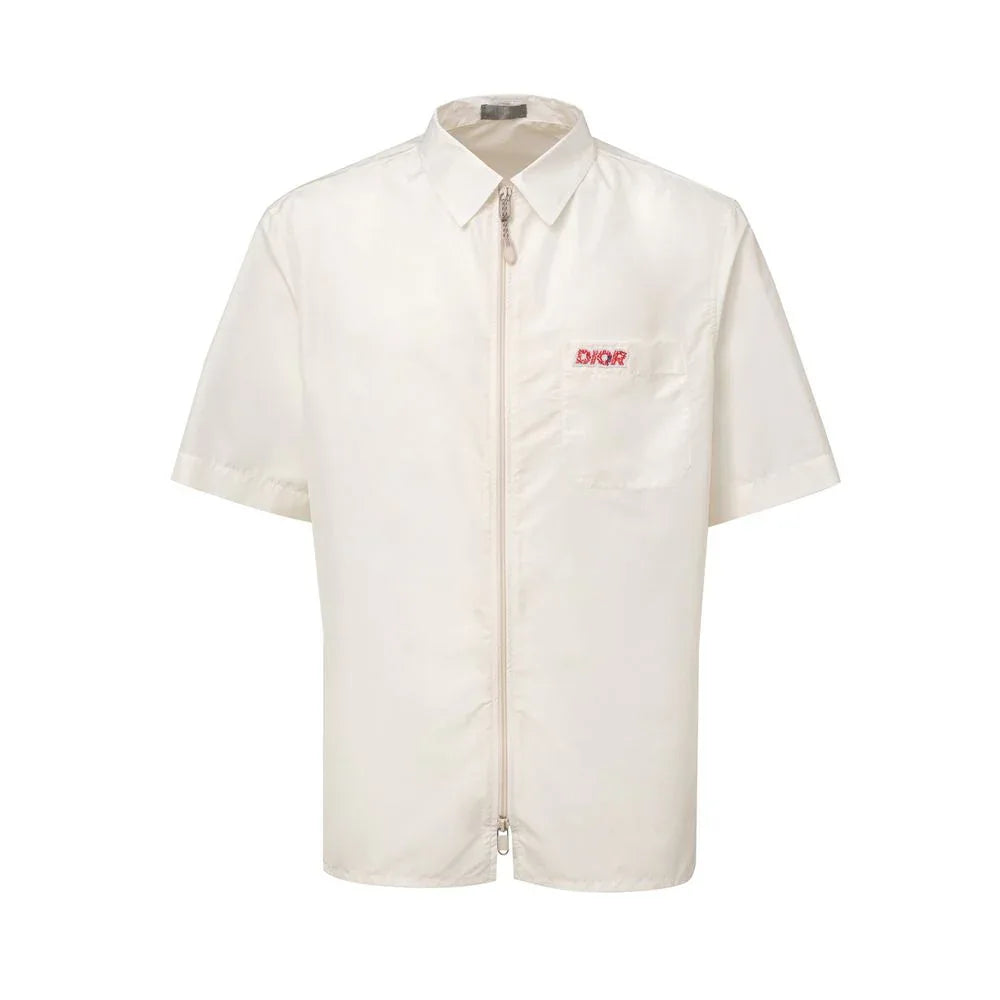 Dior White Polyester Shortsleeve Shirt - Zeiniez