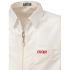Dior White Polyester Shortsleeve Shirt - Zeiniez